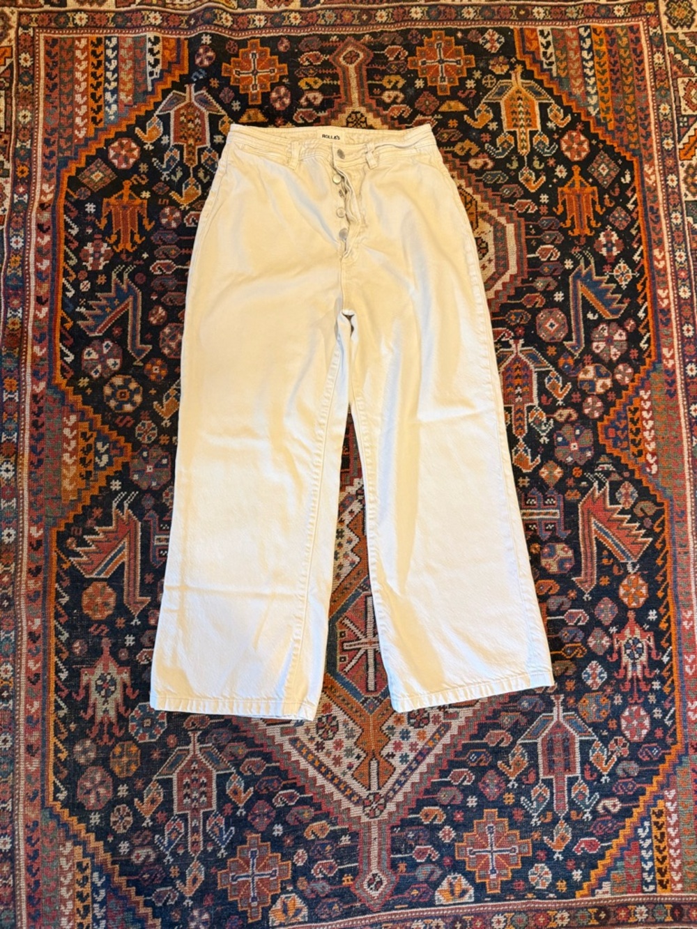 ROLLA'S High-Rise Wide-Leg Jeans, white, size 30